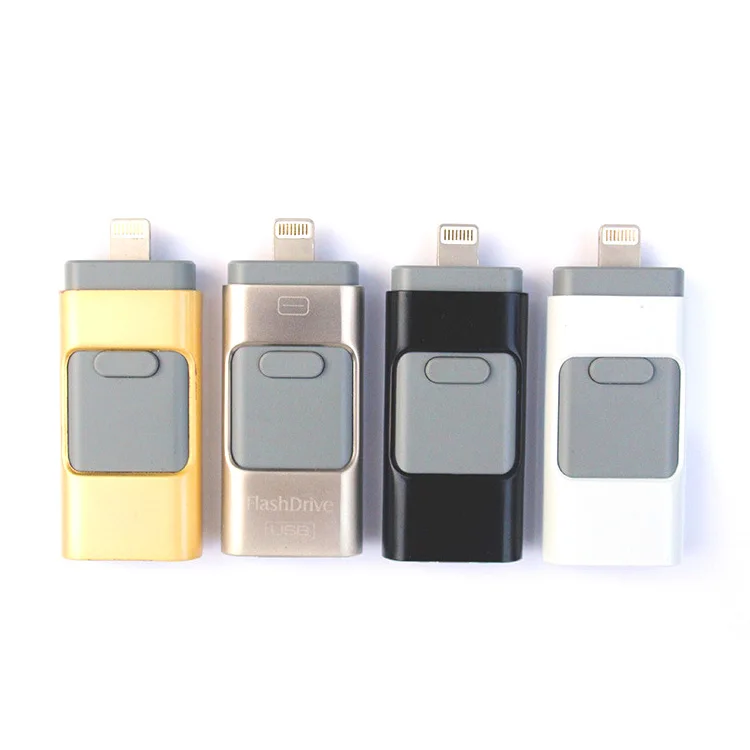 

Metal 3 In 1 Mobile Phone Otg Pendrive 3.0 128Gb 64gb 32gb 16gb Usb Otg custom usb Flash Drives 4 In 1 Usb Flash Drive