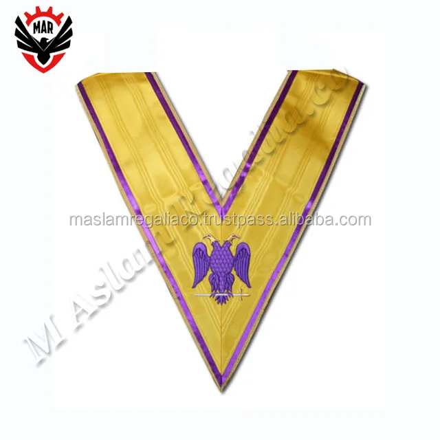 30 Years Masonic Memphis Misraim Honorary Collar