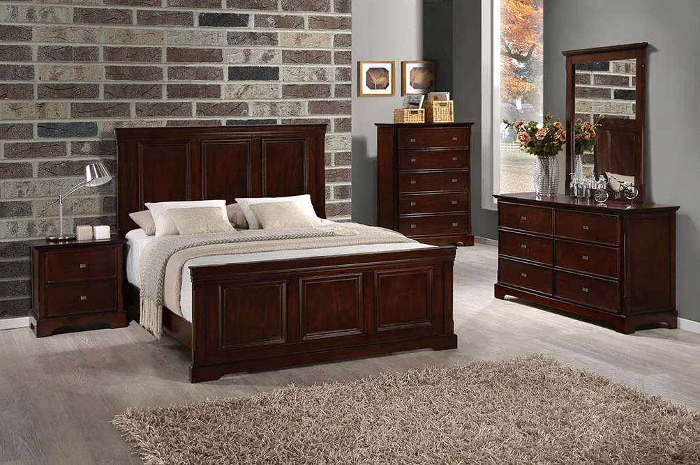 
Solid wood bedroom set furniture Malaysia 