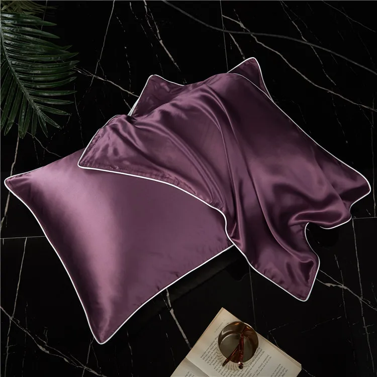 

Solid 100 Silk Soft Throw Pillow Case Cover Home Decoration Trendy Personalised Antimicrobial Customised Satin PillowCase