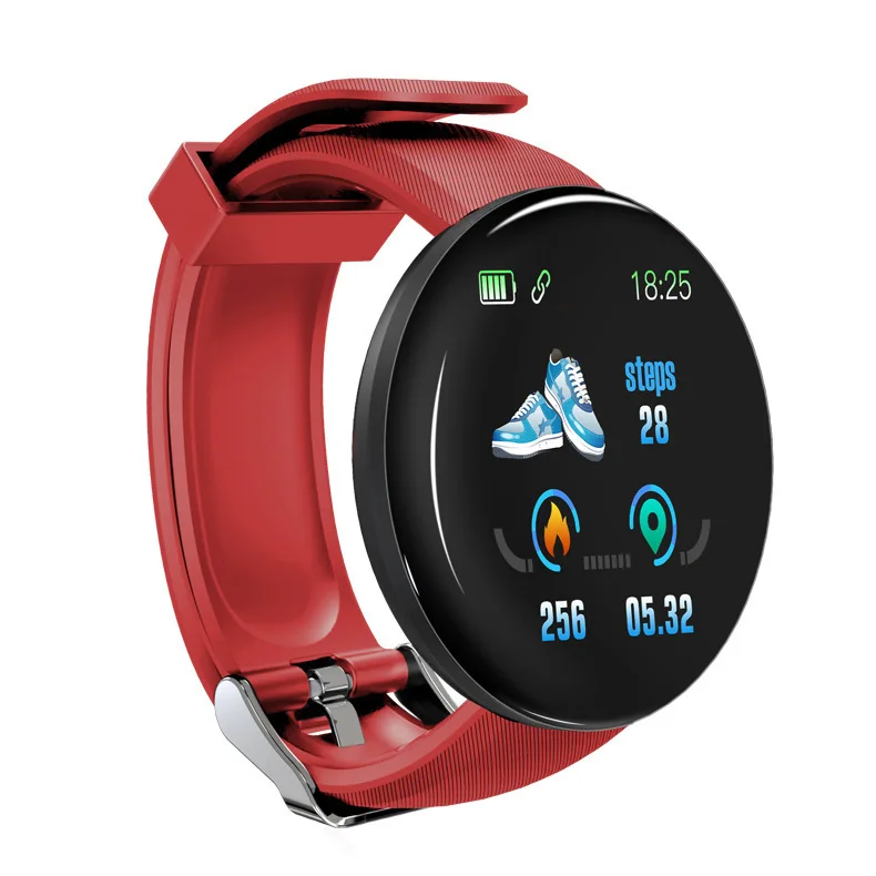 

Smart Watch Band Bracelet Digital Watches Fit Men Call Waterproof Tracker Touchscreen Touch Smartwatches D18 Smartwatch, 5 colors