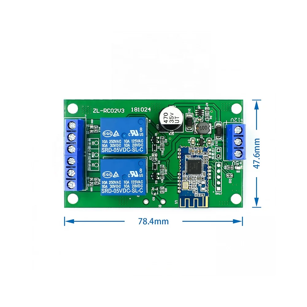 Taidacent Ble 4.1 2 Channel Remote Control Relay Switch Controller Ios