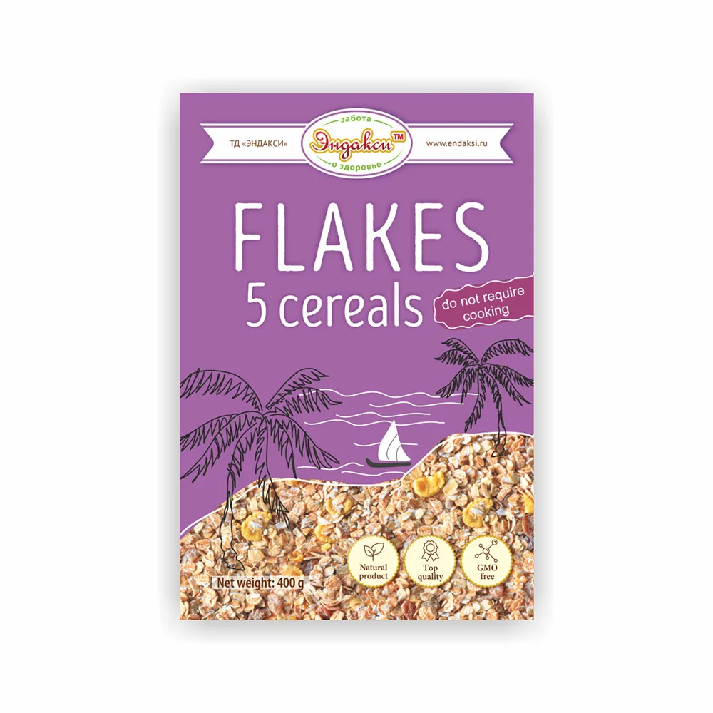 
Flakes 5 cereals non cooking brews Endaksi 400 gr 
