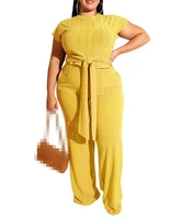 

Wholesale big women clothing XL 2XL 3XL 4XL 5XL plus size two piece set outfit