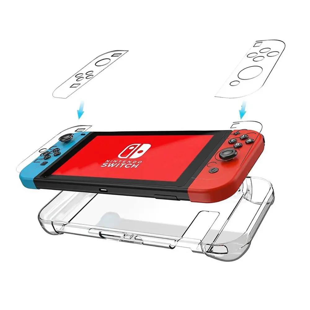 

Clear Back Bag Protective Cover Case for Nintendo Switch NS NX Cases Cover for Nintend Switch Ultra Thin PC Transparent Bag