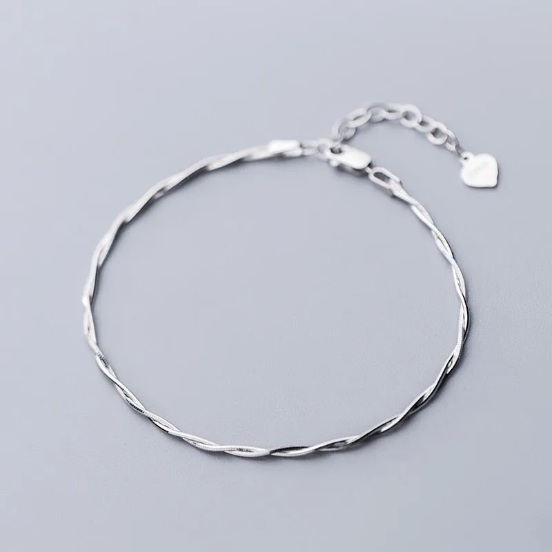 

B1296 Top Sellers For Amazon Custom Jewelry Silver Snake Bone Bracelet