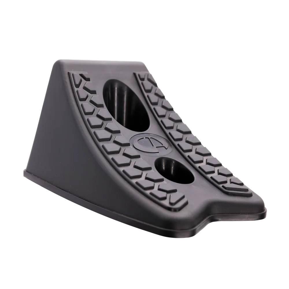 Plastic Black Wheel Chocks For Safety And Prevention Of Accidents From