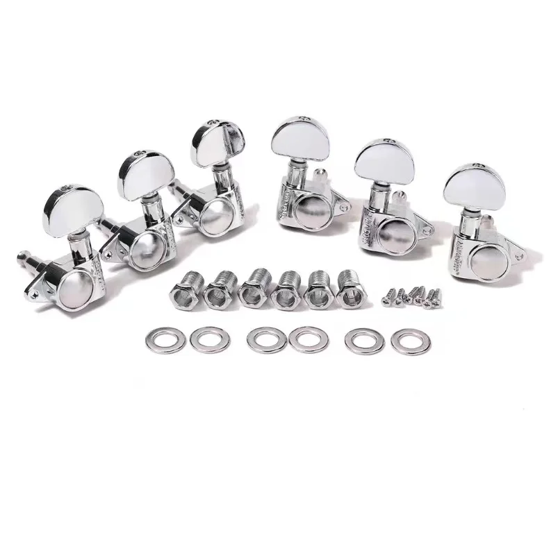 

Guitar Tuning Pegs Silver 6pcs per 1 set for guitarra Stringed Instruments Parts & Accessories