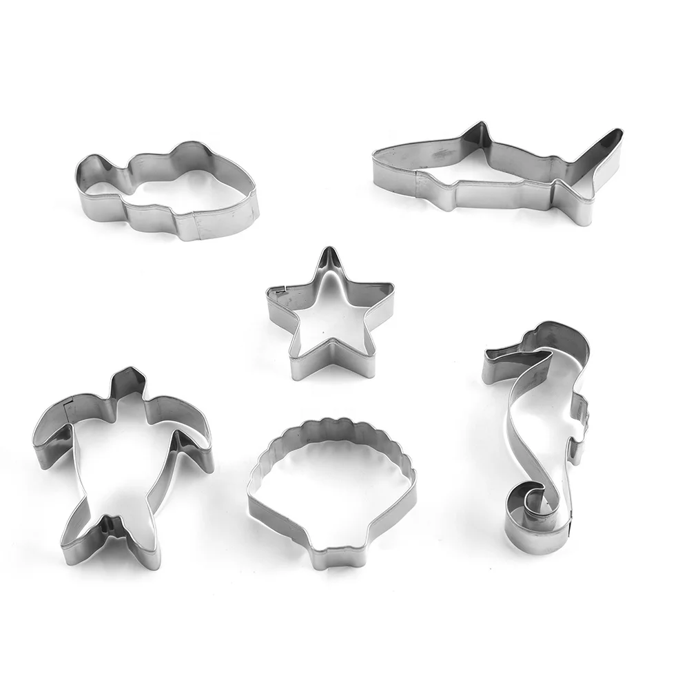 
Summer Stainless Steel Cookie Cutter Set,Tropical Cookie Cutter Set 