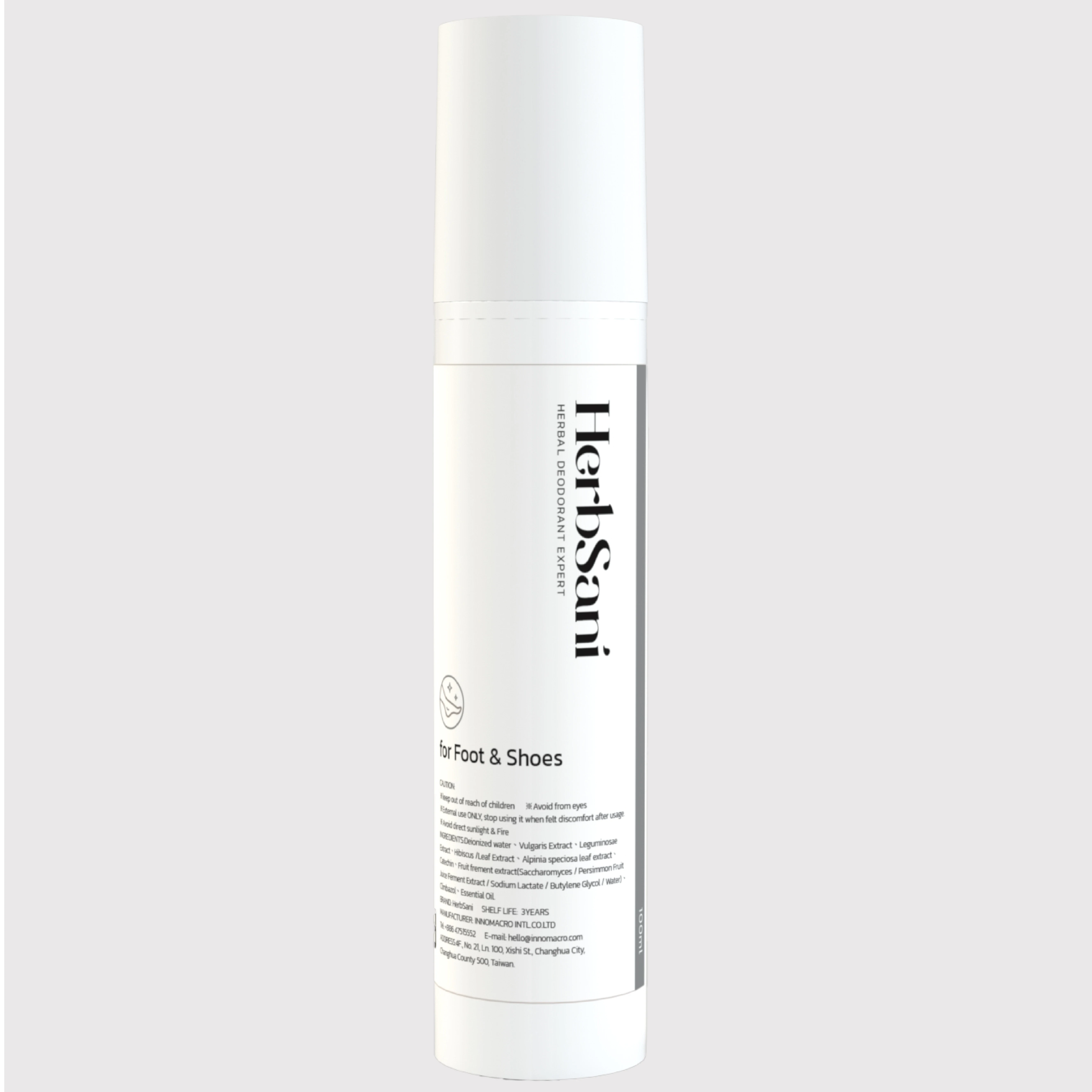 

Foot deodorant spray