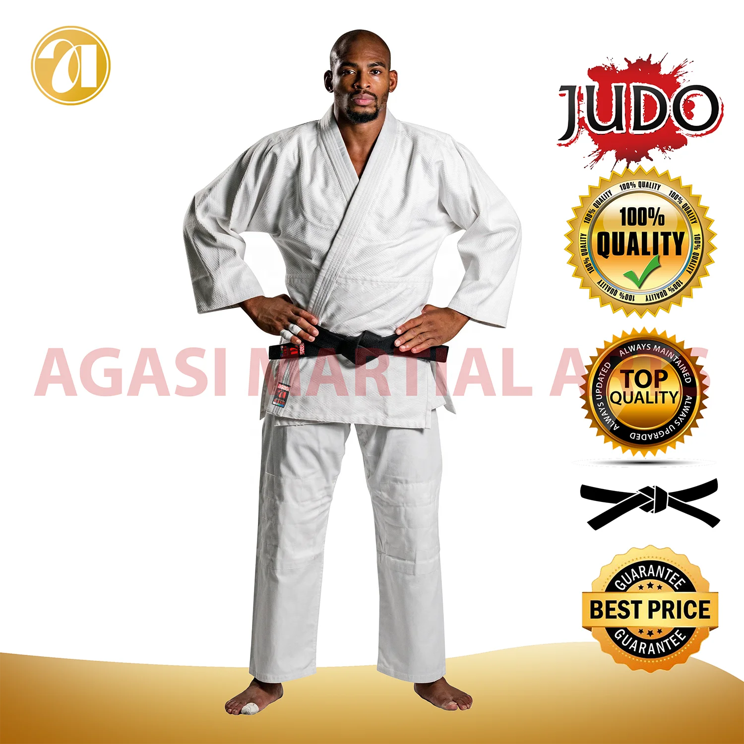 White Judo Uniform 750gsm Double Weave Gi Buy Judo Uniform,Customize