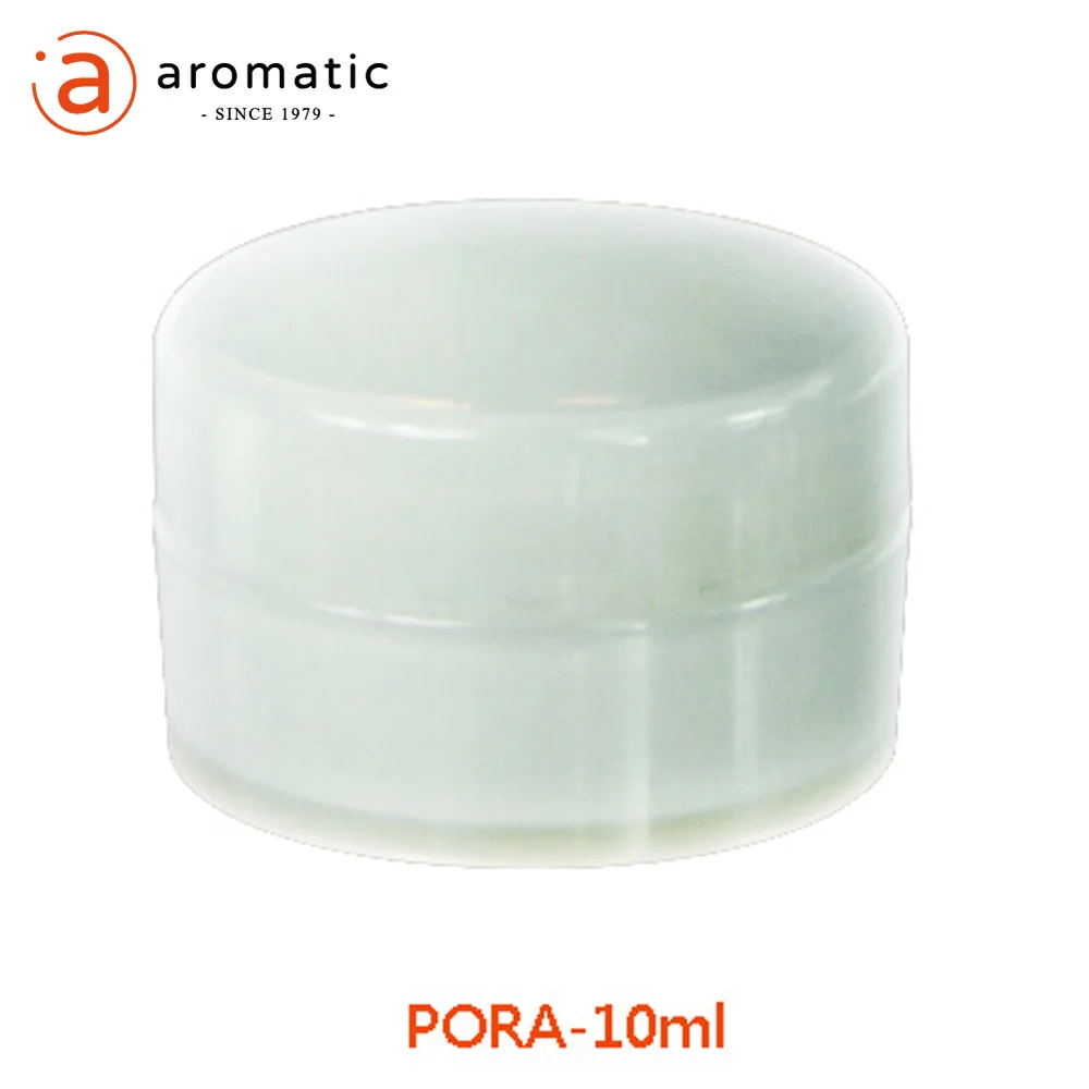 
10ml sample round PP plastic white cosmetic cream jar 