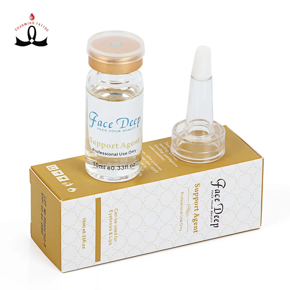 

Face Deep Permanent Makeup Support Agent Microblading Support Agent for Anti-swelling and Preventing Bleeding, Transparent