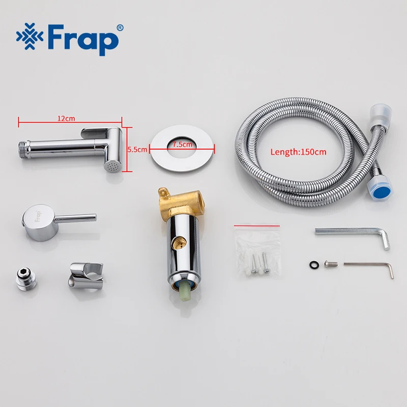 
Contemporary Single Handle Wall Mounted Mixer Faucet with Bidet 