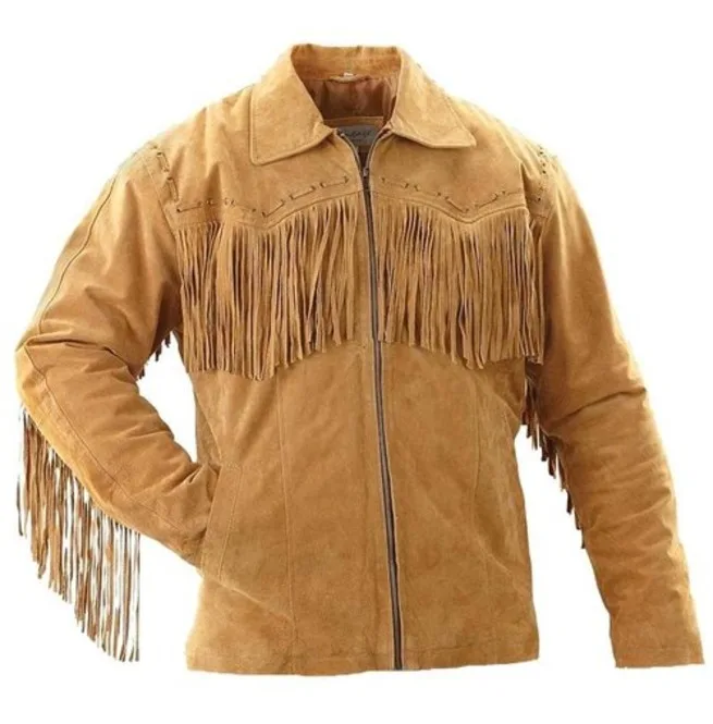 fringed buckskin jacket mens