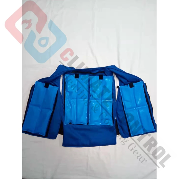 Phase Change Materials Pcm Cooling Vest With Ice Pack Replacement