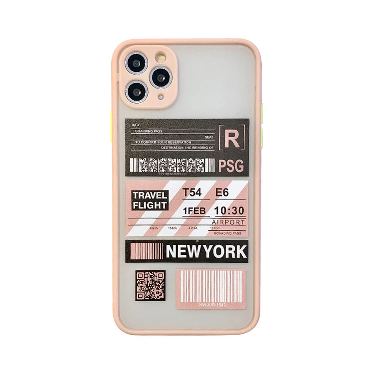 

New York Fly Ticket For iPhone 11 Luxury Case For iPhone 11 Silicone Case For iPhone Case 11, Multi
