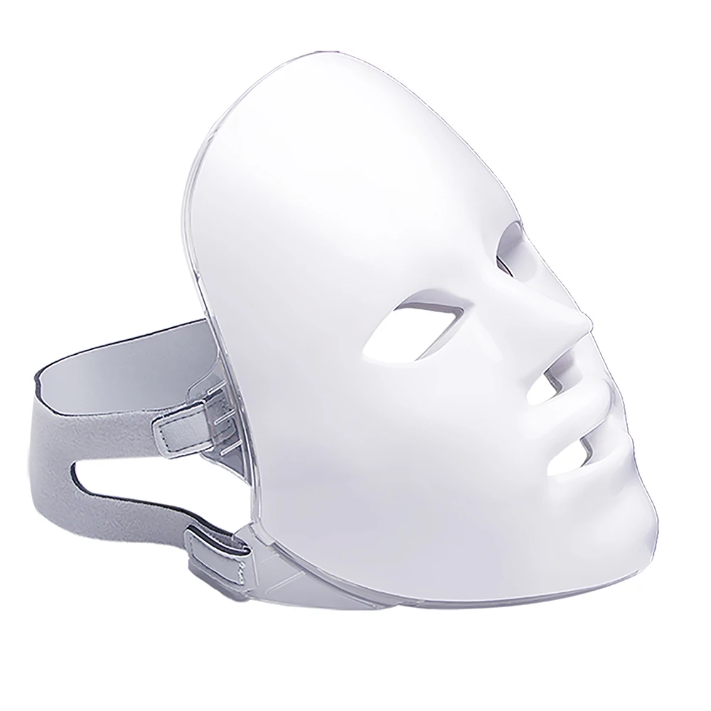 

Led Face Mask Light Therapy Skin Rejuvenation Wrinkle Removal BLUE RED 7 Colors LED Face Mask For Home Use