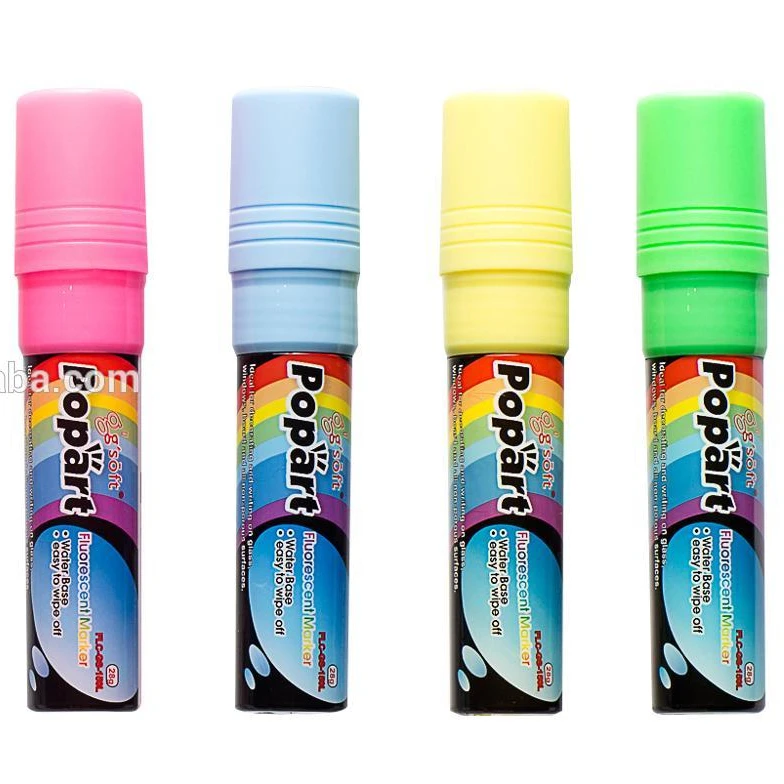 

15 mm Flat tip Vivid color OEM Erasable Liquid Chalk Marker