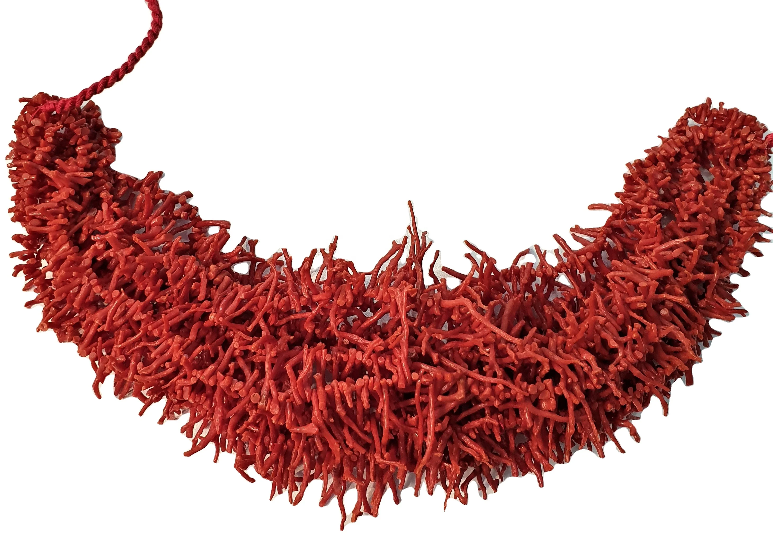 
RED CORAL NATURAL BRANCH STRANDS 