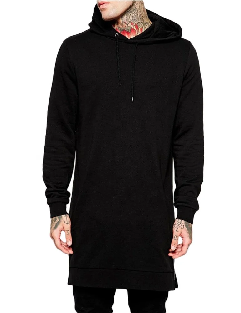 longline hoodie mens