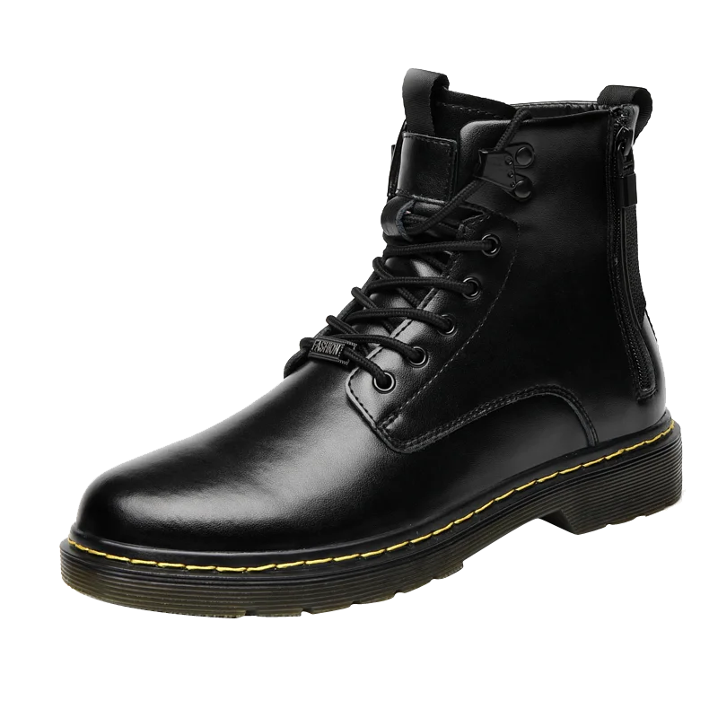 

2021 New Winter Casual Couple shoes Medium Top Martin Boot Knight Boots For Men