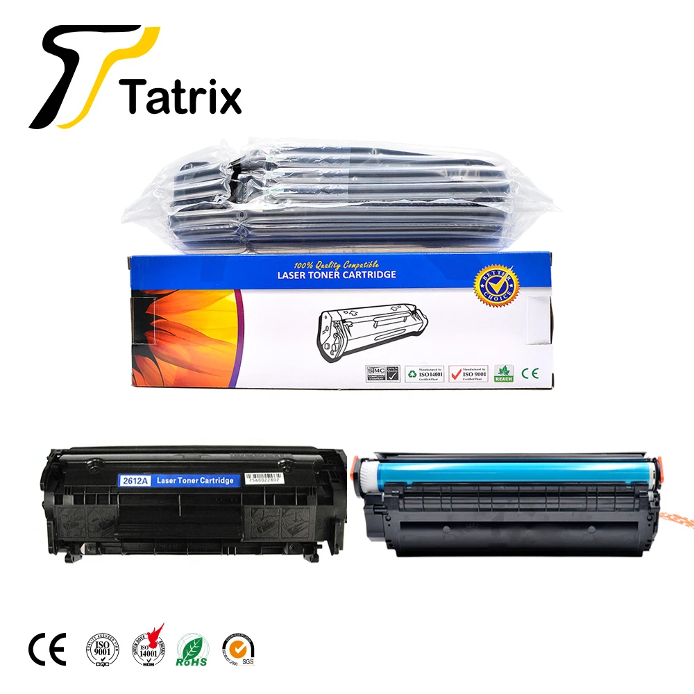 

Tatrix RTS 2612A Premium Compatible toner Laser Black Toner Cartridge 12A 2612A 2612 Q2612A for HP Printer LaserJet 1010 1022
