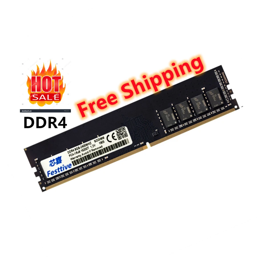 

Free Shipping 4gb 8gb 16gb DDR4 RAM Memory Desktop Computer DDR4 4g 8g 16g Memoria 2133 2400 2666 mhz