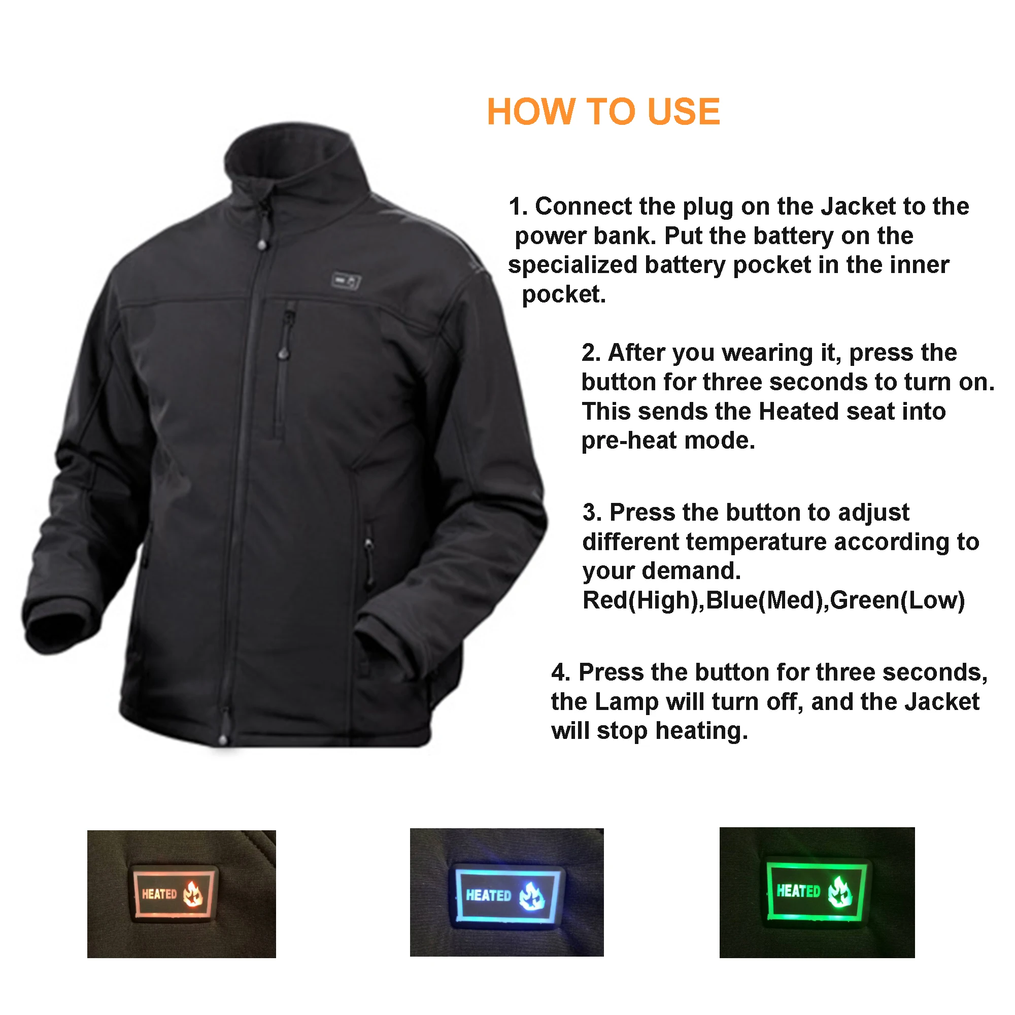 Wholesale High Quality And Safe 5v Multizone Heated Jacket Buy Wholesale Heated Jacket,High