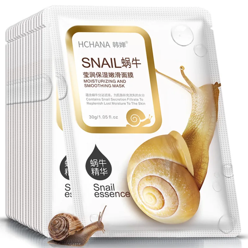 

Wholesale Beauty Collagen Silk Face Facial Sheet Snail Facial Mask
