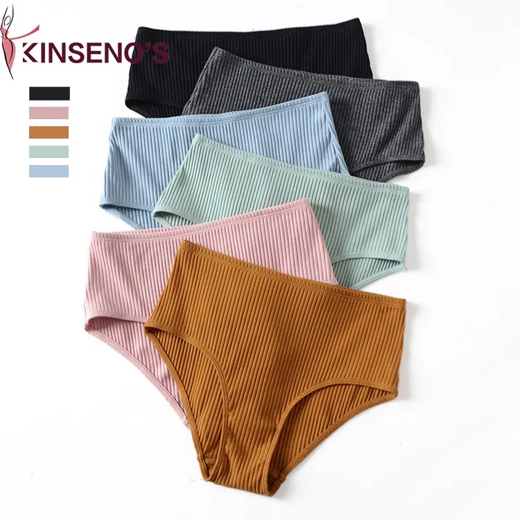 

Dropshipping Wholesale Custom Breathable Soft Girls High Waist Comfortable Seamless Women Panties, Black, yellow, blue, green, pink