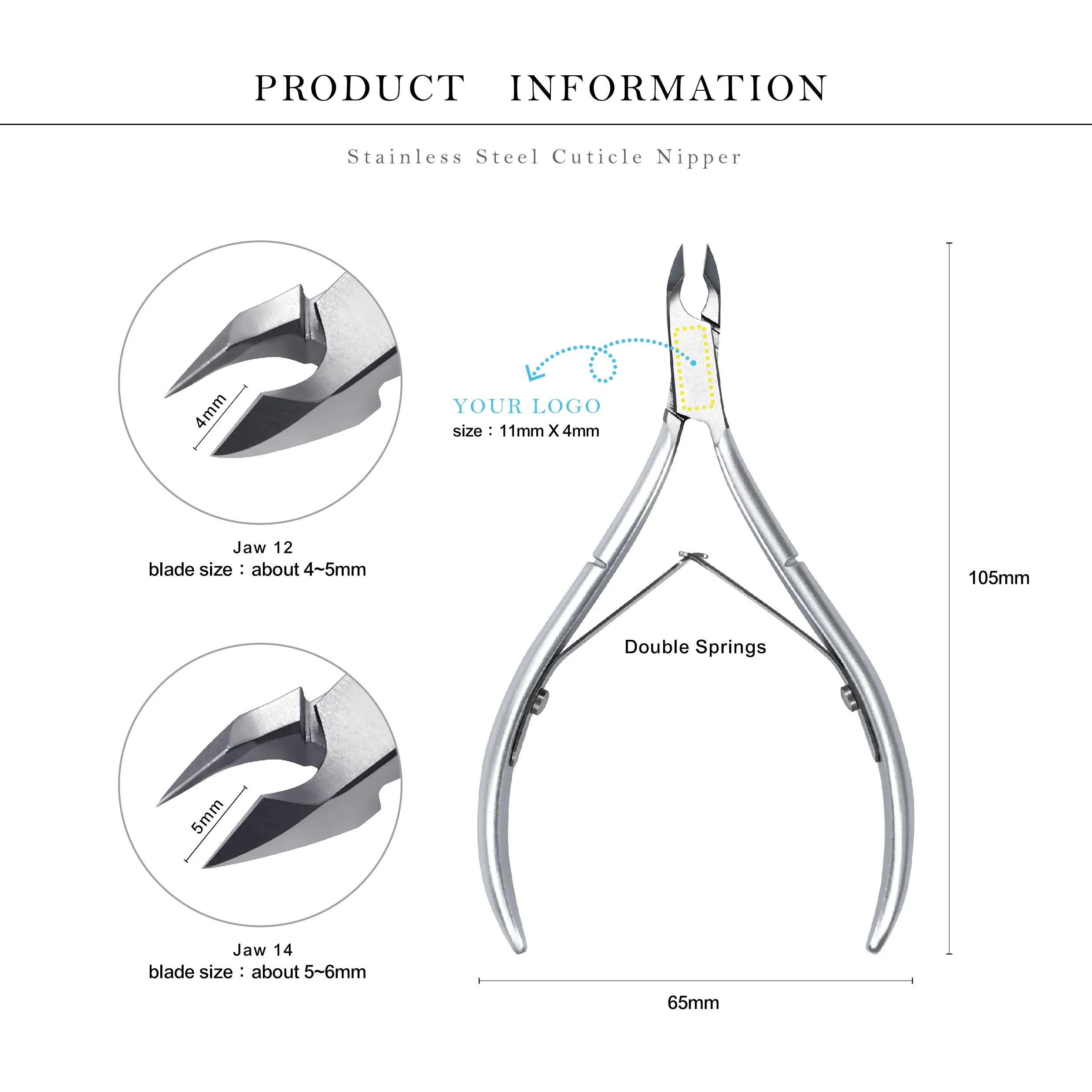 

2020 New colorful Stainless Steel Nail Cuticle Nipper, Customer's requirements