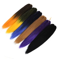 

wholesale private label prestretched braids bulk synthetic yaki colored ombre pre stretched braiding hair