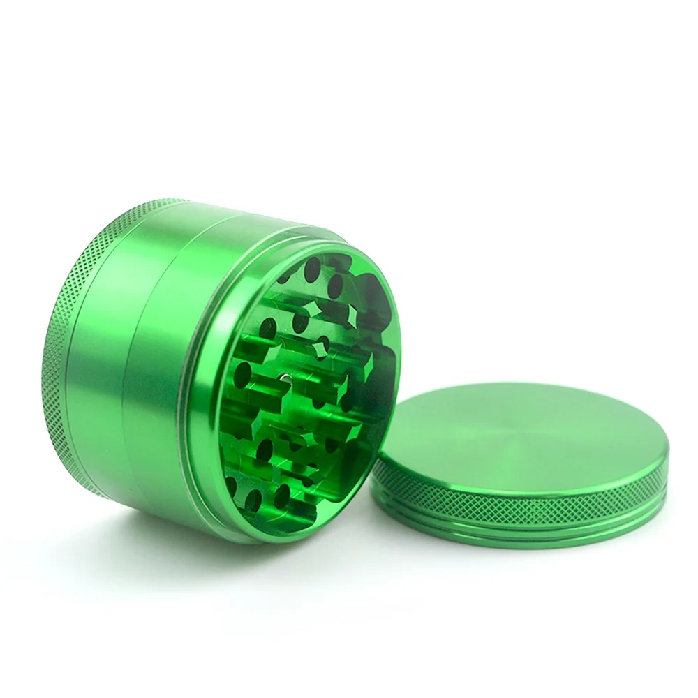 

Weweed Herb Grinder 2.5" Large 4-Piece Anodized Aluminum Grinder with Pollen Catcher herb grinder for weed wholesaler Custom, Nine kinds of color