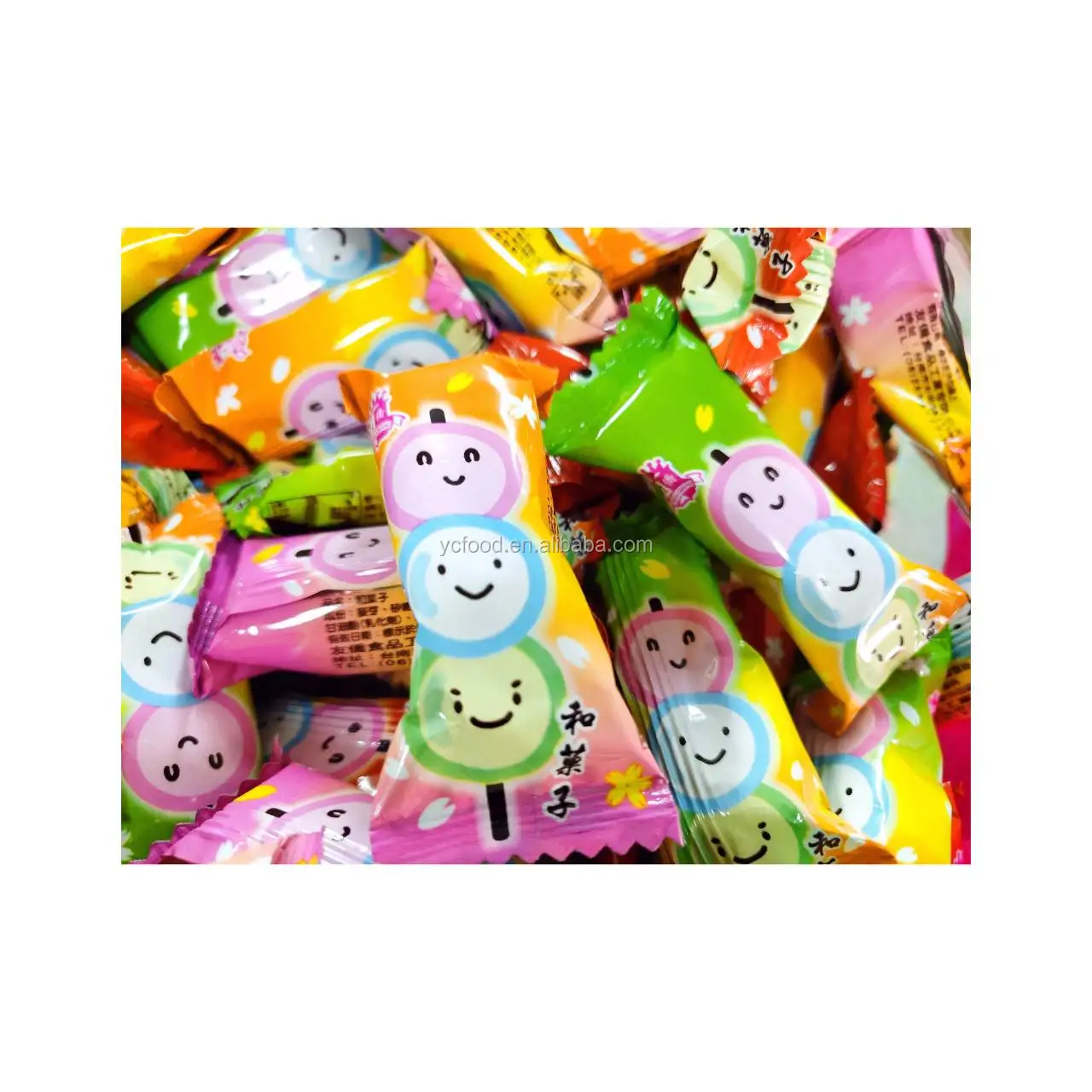 
Taiwan wholesale Fruit flavor soft candy wedding candy gummy sweets (Vegetarians can eat) 