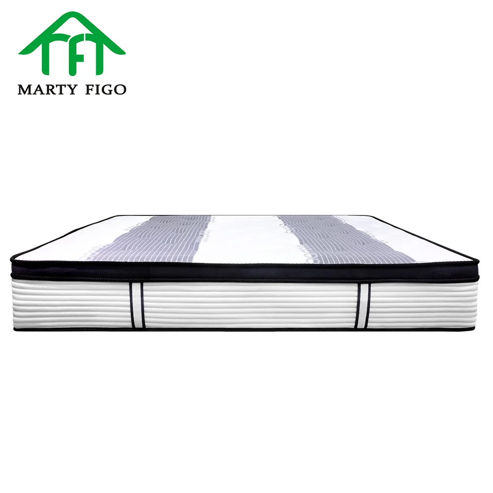 
5 Star Hotel Rolled Euro Top Bamboo Charcoal Knitted Fabric Latex Foam China Mattress For Sale Pocket Spring Mattress In A Box 