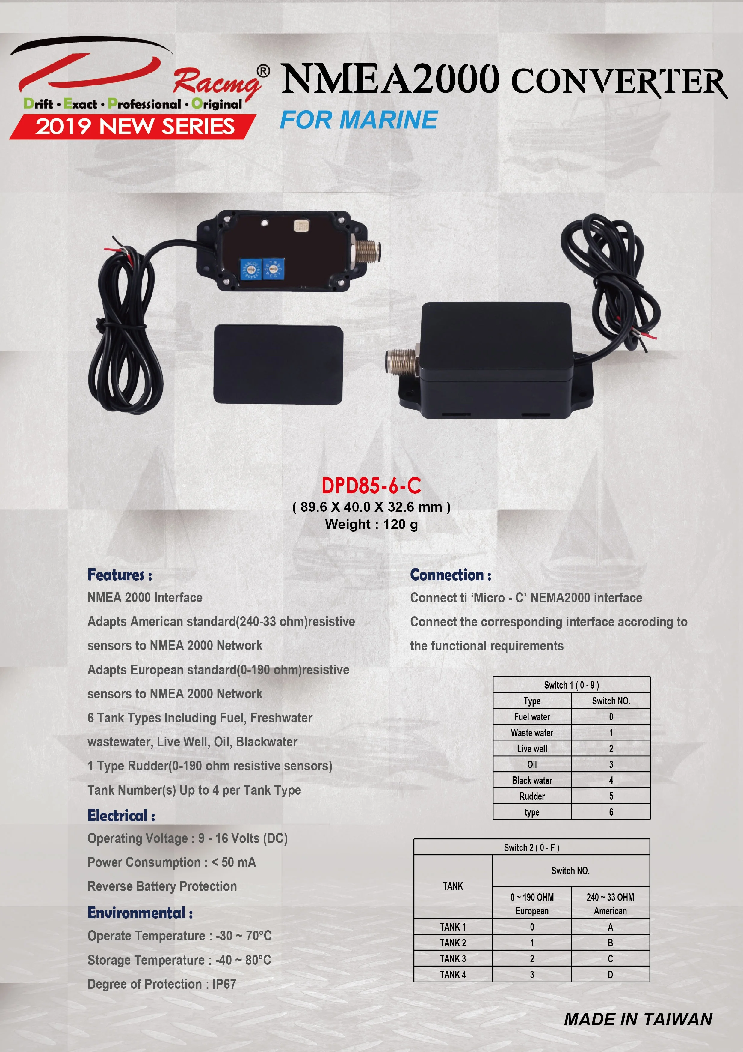 Nmea2000 Multifunction Converter For Boat Gauge Buy Nmea2000