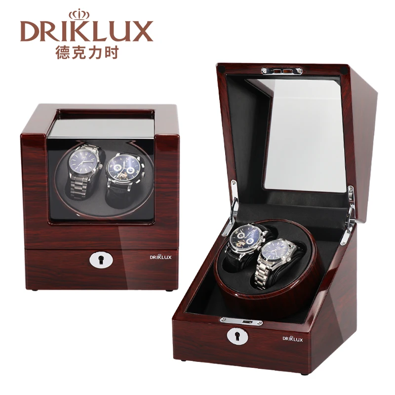 

2022 Driklux Double Automatic Watch Winder Mechanical Watch Winder Box Wristwatch Holder for Display & Storage with Quiet Motor