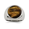 Beautiful tiger eye gemstone solid 925 sterling silver Smooth ring Awesome jewelry