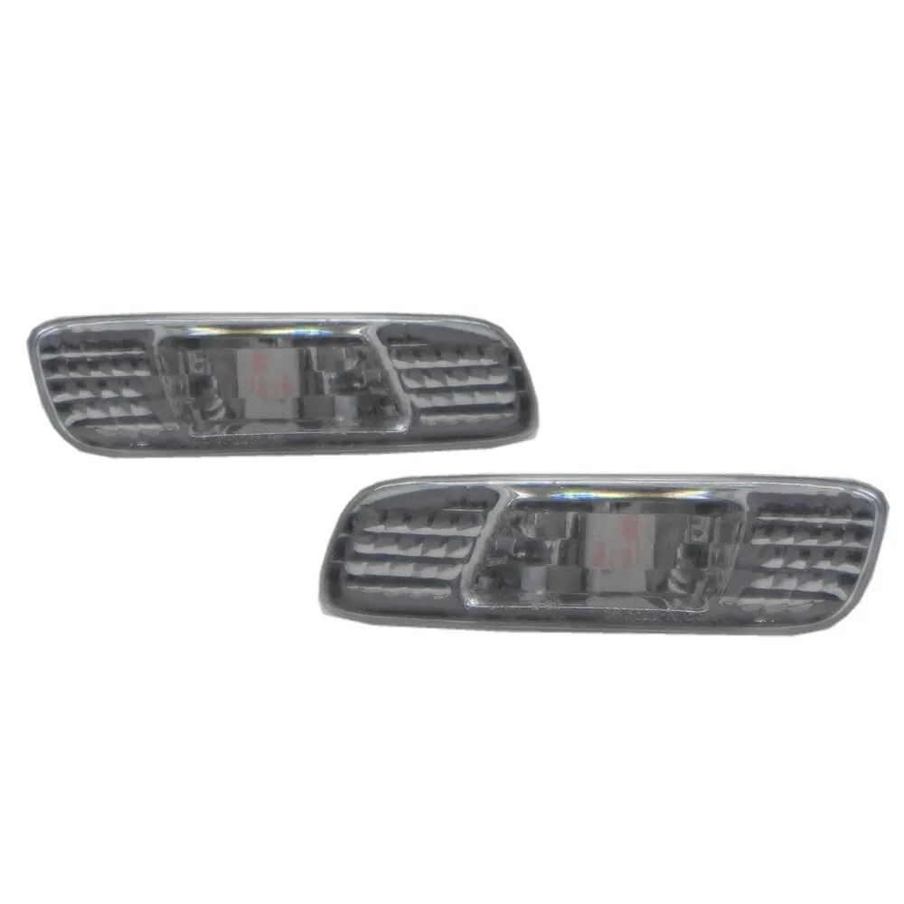 

LS400 98-05 Clear Front Bumper Side Repeater Marker Indicators Chrome for LEXUS