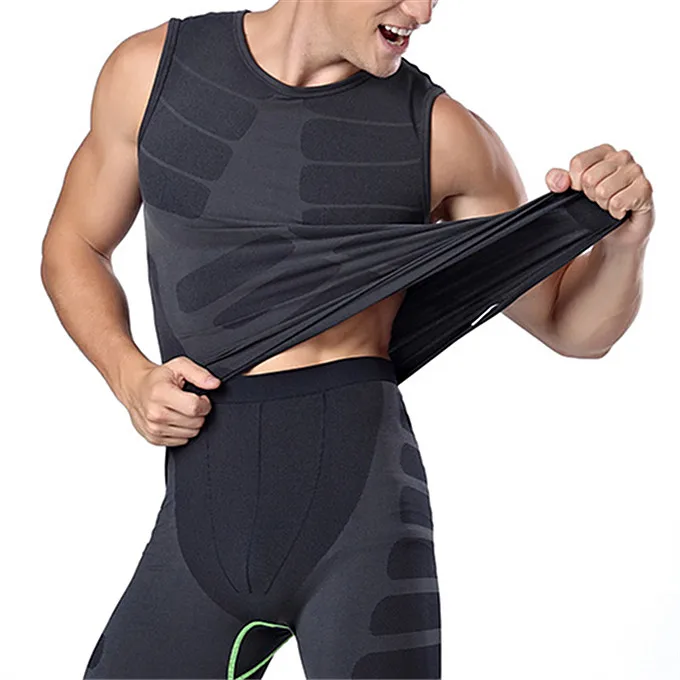 

High Fashion Gym Form Dual Tank Top Sleeveless Shapers For Men