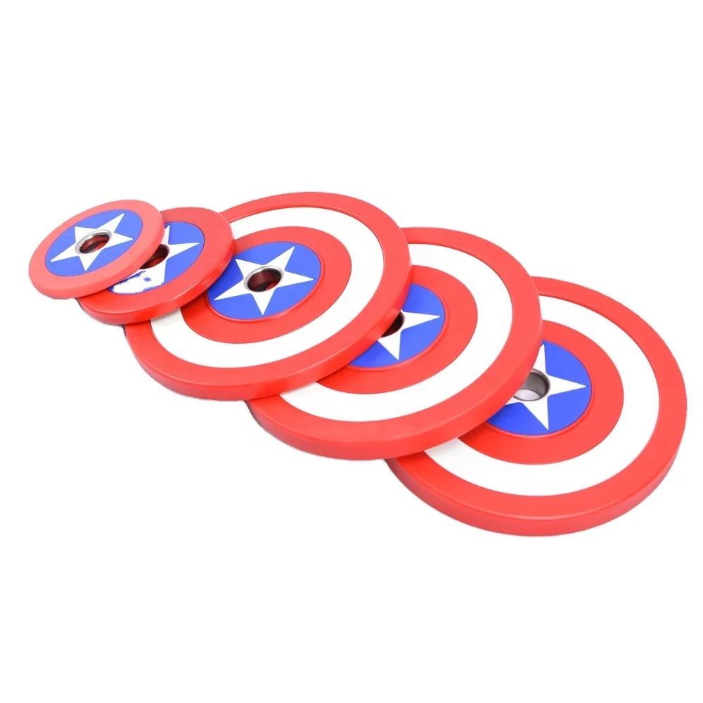 

Barbell weight plates, Barbell Discs, Adjustable Barbell Plates - High-quality with drop resistance, Red/captain america