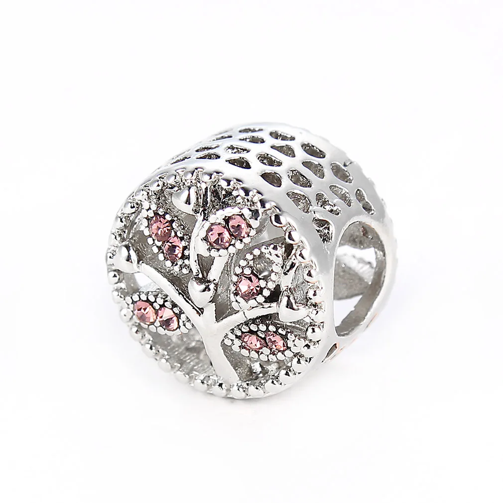 

Hot Sale Fashion Silver Plated Family Tree Of Life Charms Beads DIY Bracelets & Necklaces Jewelry Making Accessories 12*11mm