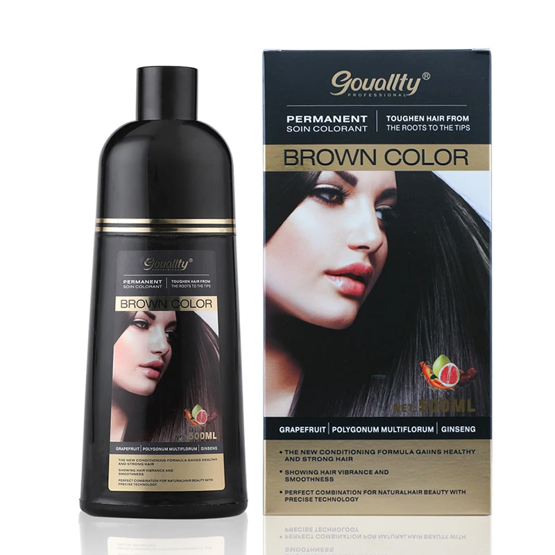 

Hair Dye & Shampoo 2 in 1 Product 5 Mins Fast Dyeing Organic Herbal Hair Dye Shampoo, Natural black