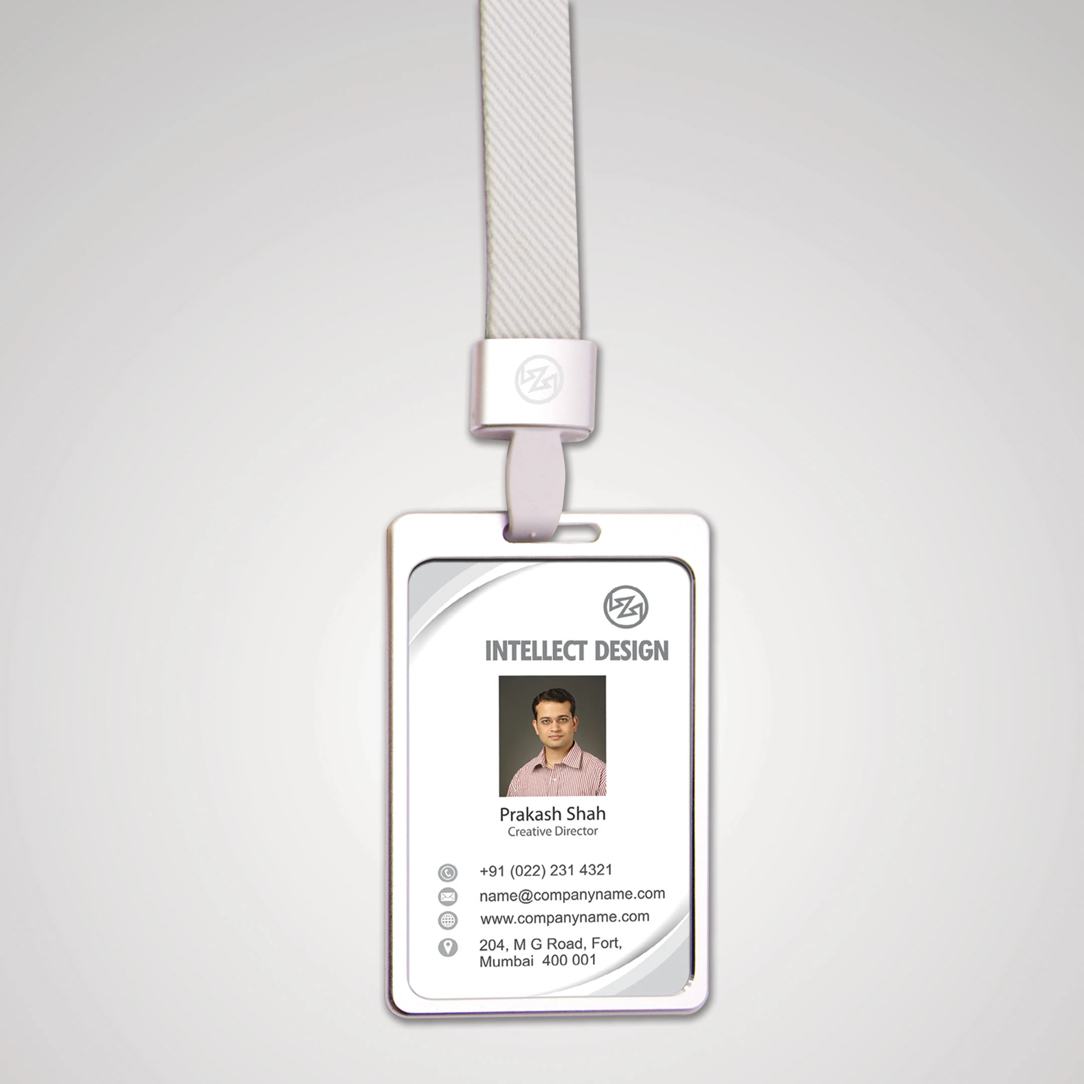 Source Aluminium Aloy High Quality Metallic ID Card Holder for School and  Collage Office with Plastic Protection on m.