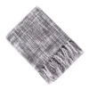 Beautiful New Design Grey Thick Throw Blankets 100% Acrylic Woven Bed Sofa Throws