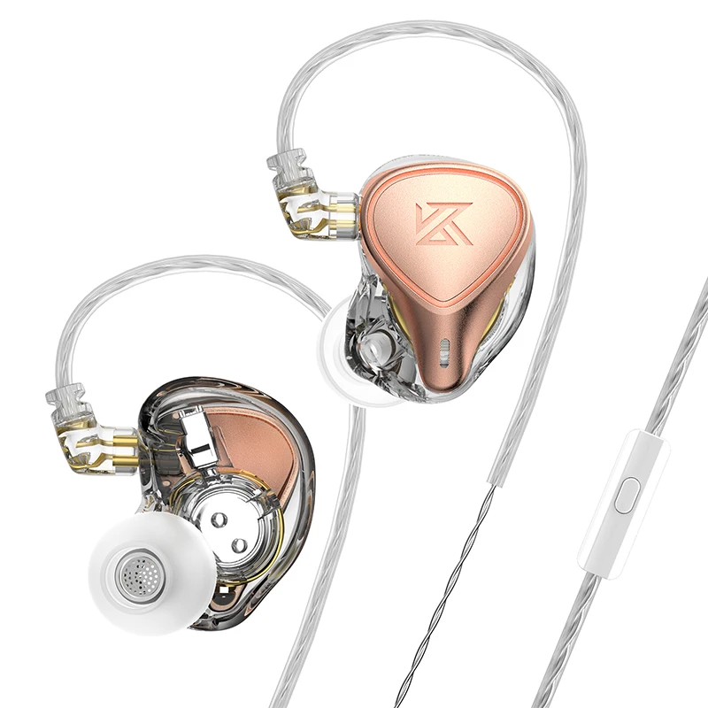 

2022 New KZ ZEX PRO Wired Headphone Electrostatic+Dynamic+Balanced Earphone Gaming Hybrid Earbuds 3.5mm Headphone with Mic, Black/pink