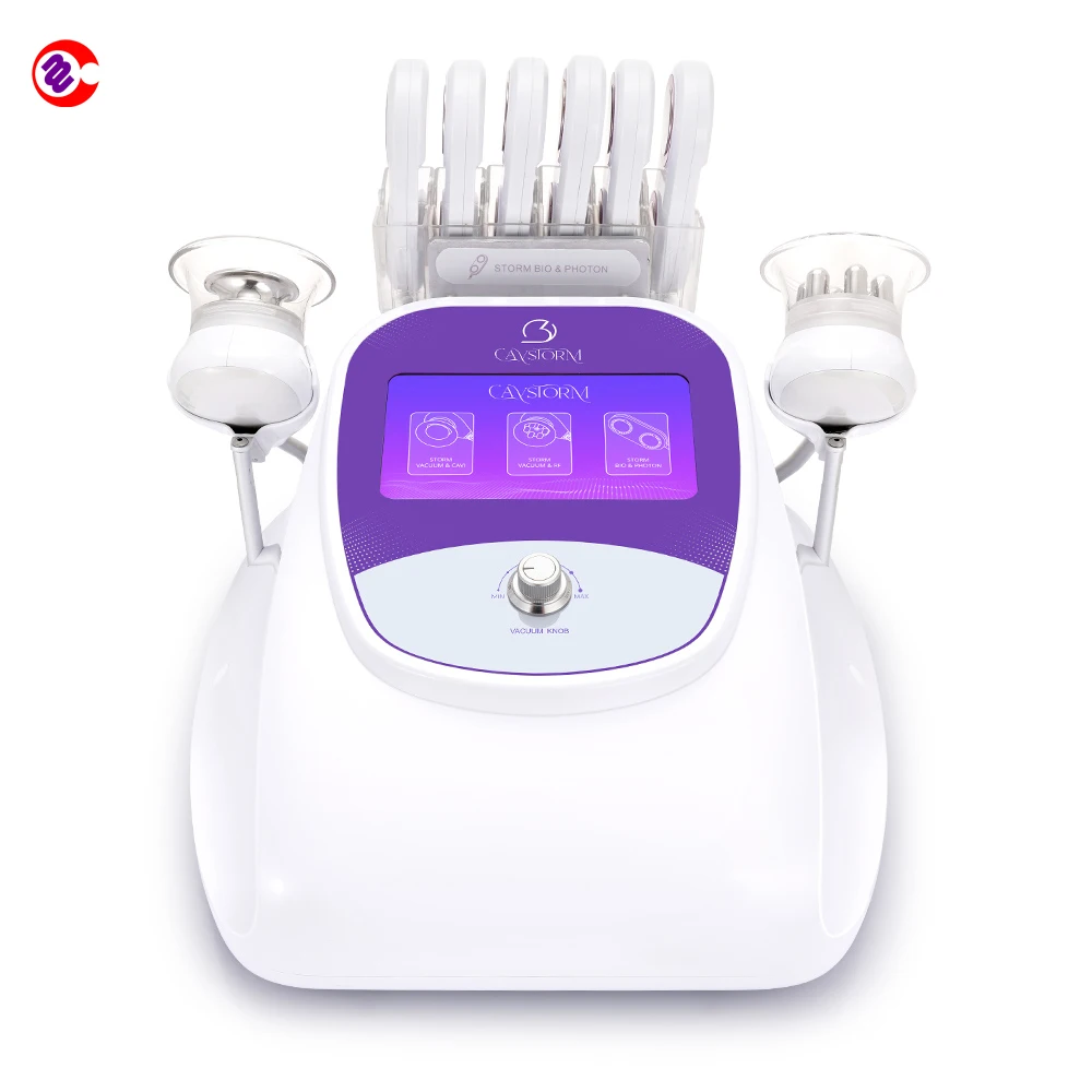 

Hot Selling Ultrasound RF Cavitation 3.0 CaVstorm 40K Cellulite Loss Machine, White + purple