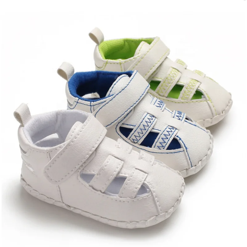 

Unisex Baby Shoes Baby Sandals Spring Autumn PU Leather Solid Color Soft Sole Anti-slipping Summer Sandals Boys and Girls Shoes
