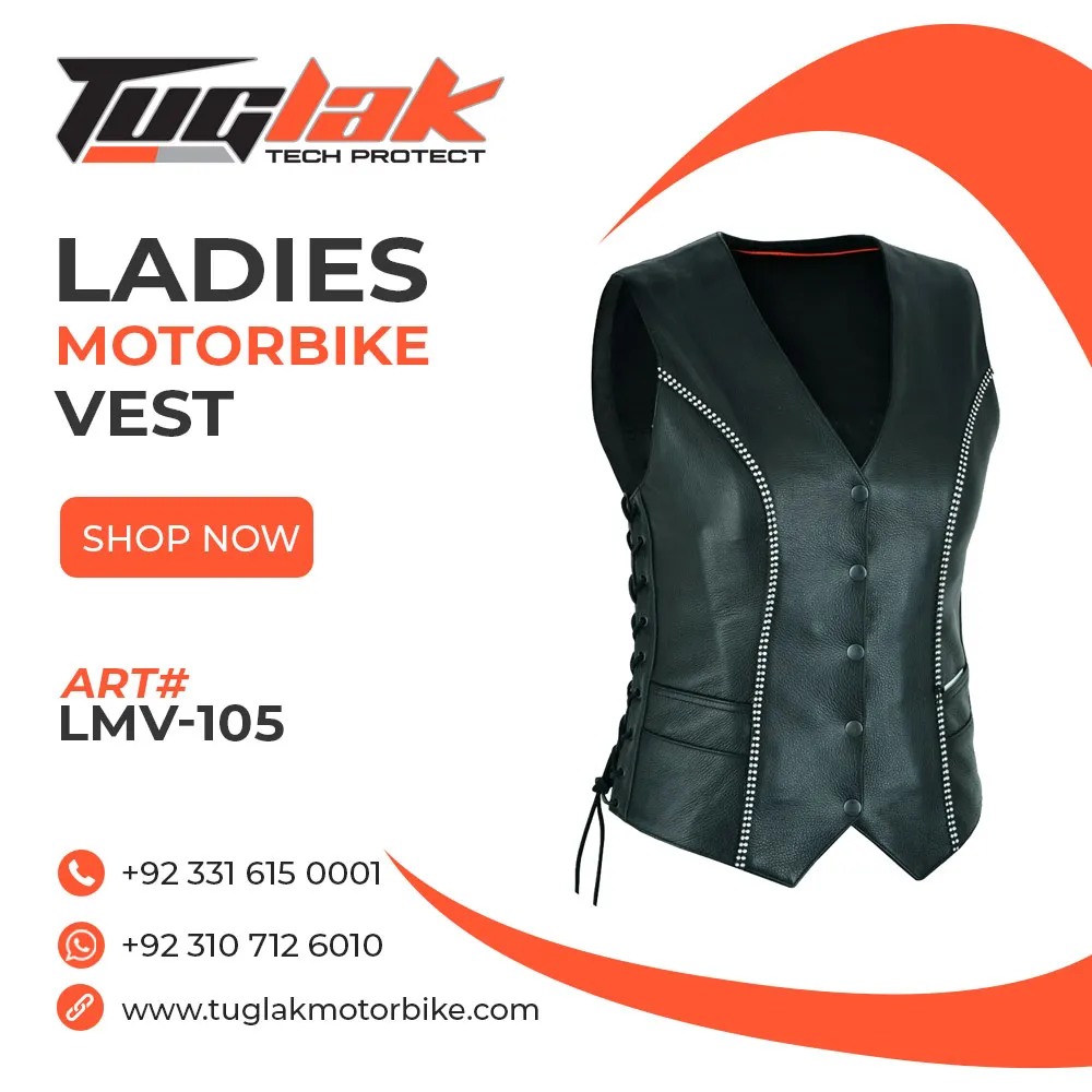 Custom Made Women's Motorbike Biker Classic Genuine Leather Motorcycle